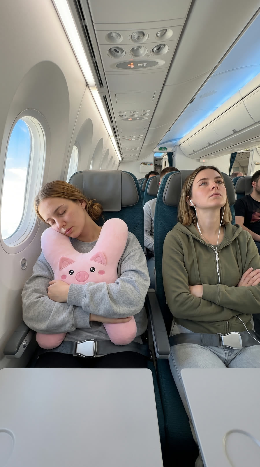 Kids sleeping with DozyRide on the go